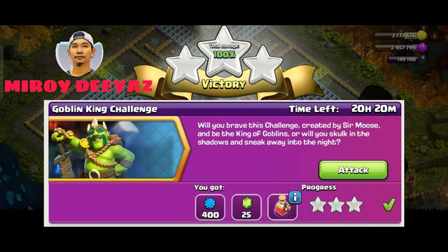 Goblin King Challenge | Easily get 3 stars on Clash of Clans Supercell Gameplay 2023