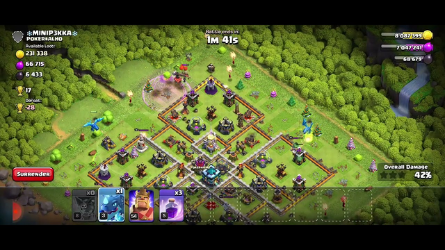 clash of clans .Electro drg looting resources