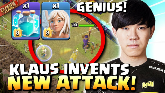 KLAUS invents new Single Healer CLONE BOMB attack! BEYOND BRILLIANT! Clash of Clans
