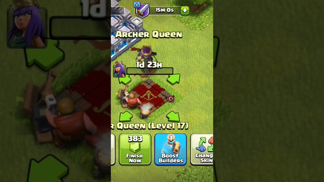 Archer Queen Upgrading to level 18 / #clash of clans #funexperiment #war #army #base #