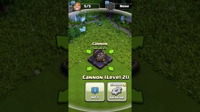MAX CANNON UPGRADE ANIMATION | CLASH OF CLANS | #mgg #coc