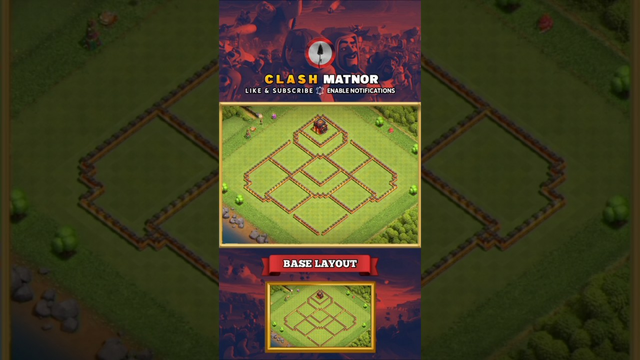 Town Hall 10 Base Layout with Copy Link | Clash of Clans #shorts