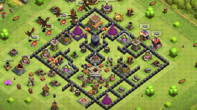 Th8 Set up a base camp (clash of clans)
