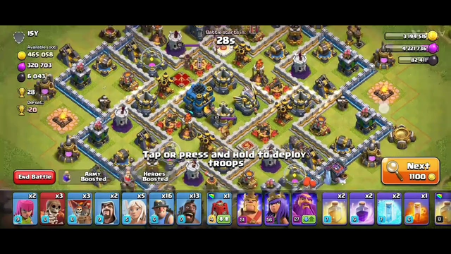 TH12 best attack strategy | Queen charge hybrid attack | clash of clans