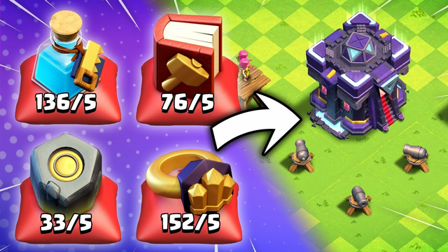 Can You FIX a Rushed Base with ONLY Magic Items? (Clash of Clans)