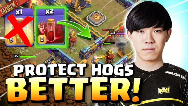 KLAUS protects Hogs with SKELETON SPELLS in $20,000 Semi Finals! Clash of Clans