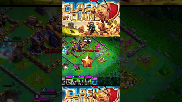 mini clash of clans attack#clashofclans #strategygame #clash #coc #strategyvideogame #gaming#shorts
