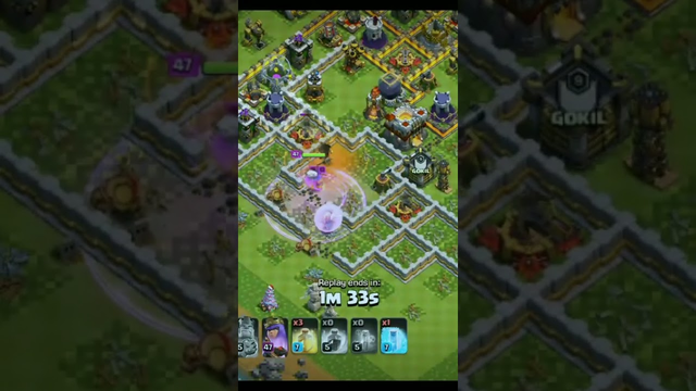 th11 queen charge with hybrid without warden clash of clans #clashofclans #gaming #trending