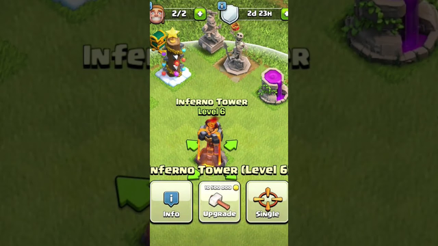 Inferno Tower in clash of clans #gamer