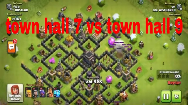 best townhall  7 attack stratergy all of time in clash of clans 2staring townhall 9