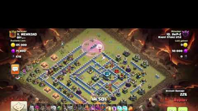 Clash of Clans Hybrid with flame thrower.