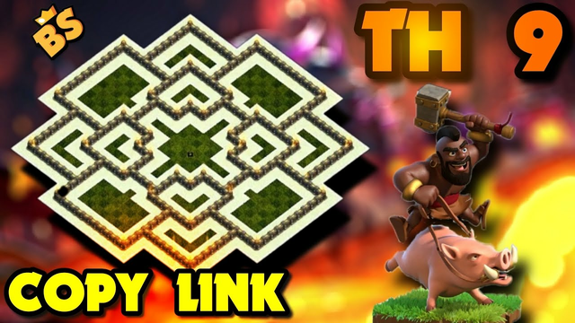Clash of Clans Level TH 9 Village Blueprint: Strongest Offense and Defense Design!