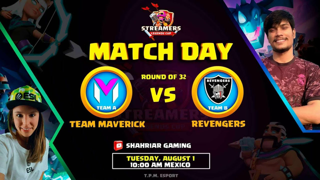 Revengers VS Team Maverick (Streamers Legend Cup) Live - Clash Of Clans