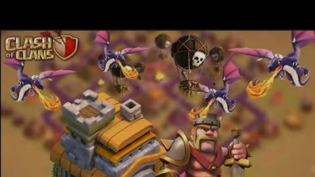 clash of clans ( P.E.K.K.A and Balloons Gameplay strategy.....