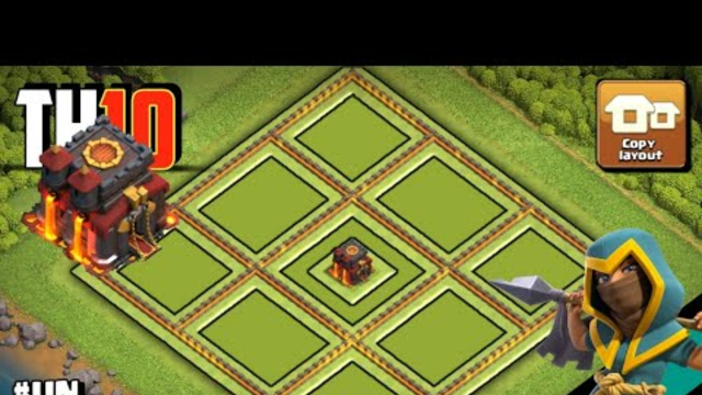 The Box Design for Town Hall 10 (TH10) Hybrid Base Layout with Copy Link 2023 | Clash of Clans