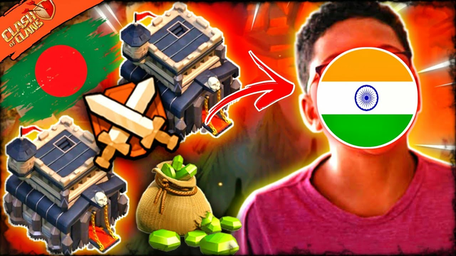 This INDIAN Player Challenge Me in Clash Of Clans | Th9 VS Th9 Challenge Video - COC
