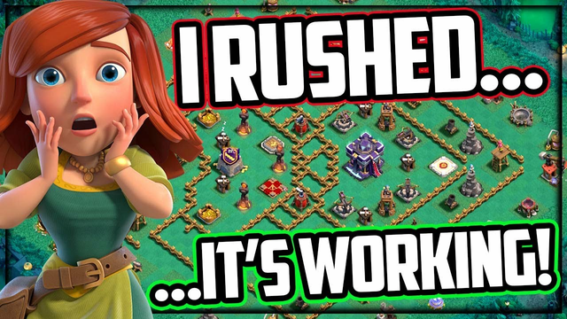 I RUSHED... And It's WORKING! Clash of Clans