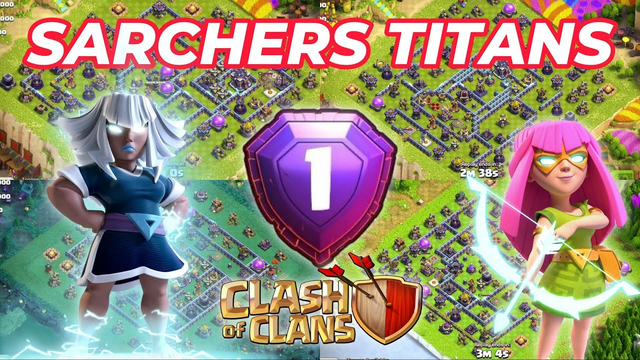 3 Stars SArchers Titans by Thanos || Clash of Clans
