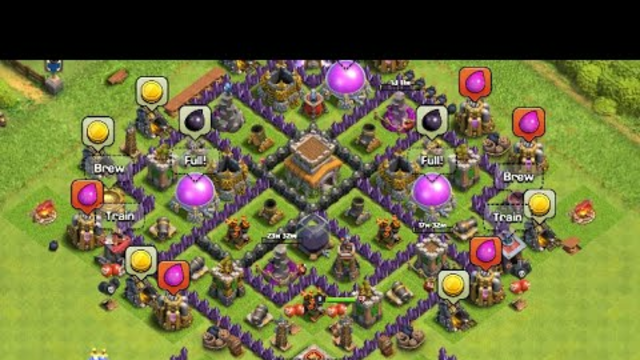 Checking on my Clash Of Clans base after two months. (Sooo Much loot)