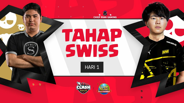 TAHAP SWISS HARI-1 CLASH MSTRS GOLDEN EDITION 2023 | CLASH OF CLANS