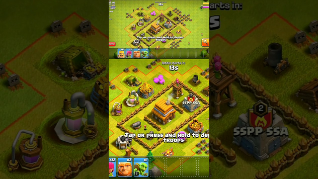 Town hall Level 1 to Max - Clash of clans #shorts