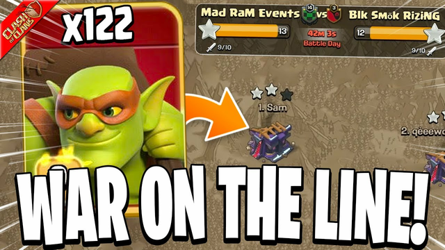 I Used MASS SNEAKY GOBLINS To Win The War! - Clash of Clans