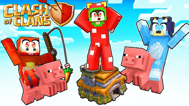 Becoming HOG RIDER In Clash Of Clans Minecraft!
