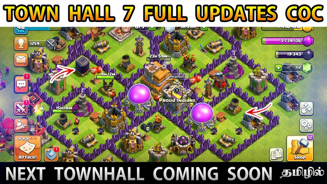 Townhall 7 Full Upgrade Clash of Clans Tamil | Clash of Clans Town Hall 7 Tamil