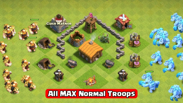 Town Hall 2 vs. All MAX Normal Troops | Clash of Clans