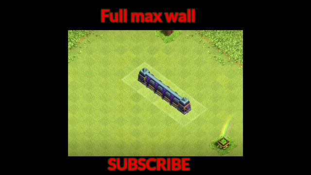 upgrade wall level 1 to max ( clash of clans)