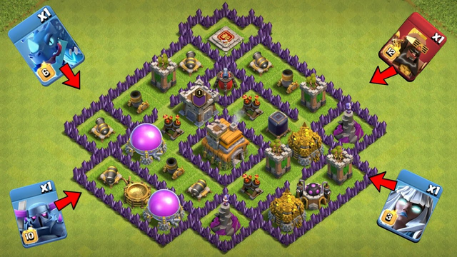 Townhall 7 Base Vs One Max Townhall 15 Troop | Clash of clans challenge