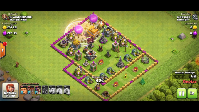 #clash of clans #someone attacked my base#townhall7