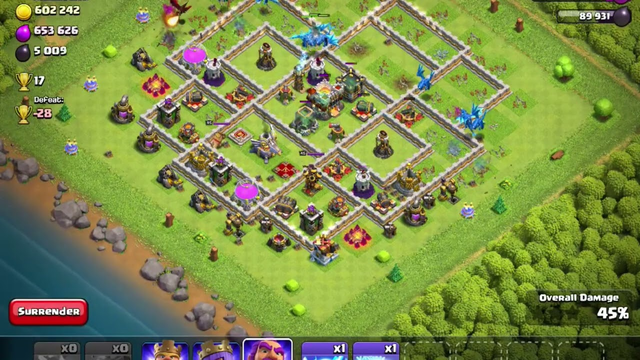 clash of clans, how to attack on townhall #clashofclans #coc #gaming #minecraft