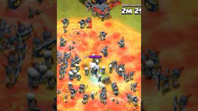 electro Titan vs 50 skeleton spell // clash of clans #clashofclans #youtubeshorts #clash #viral #coc