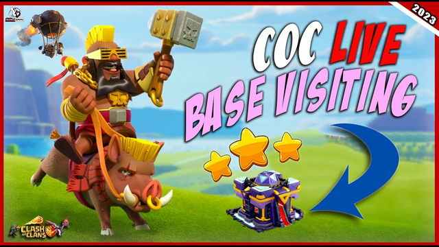 coc live | Clash of Clan Live Base Visiting and Best Attacks | Clan Capital Base Layouts (July 2023)
