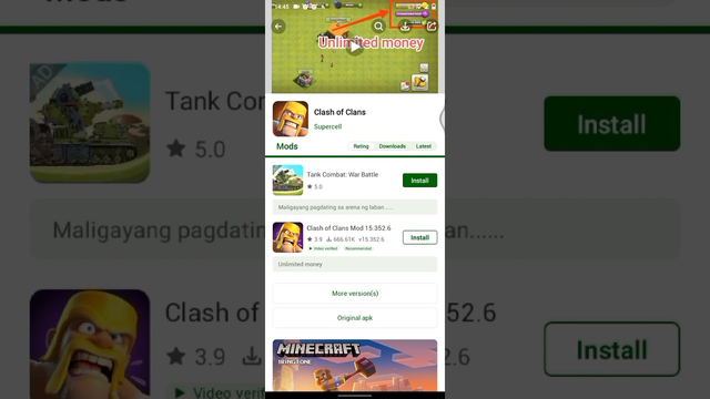 How to download Clash of clans mod apk