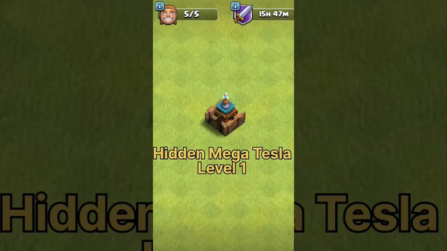 Hidden Mega Tesla Level 1 to Max Level of clash of clans #coc