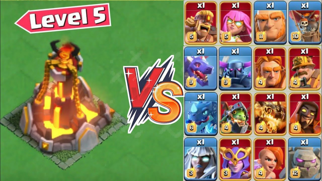 Max Capital Inferno Tower vs All Max Troops - Clash of Clans