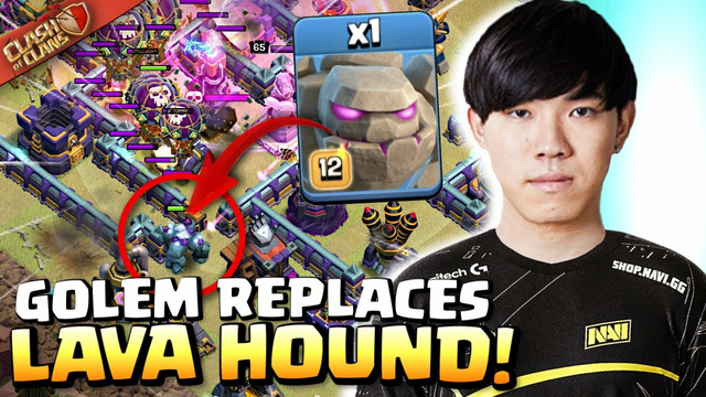 KLAUS replaces Lava Hounds with GOLEMS(?) in $50,000 Tournament! Clash of Clans