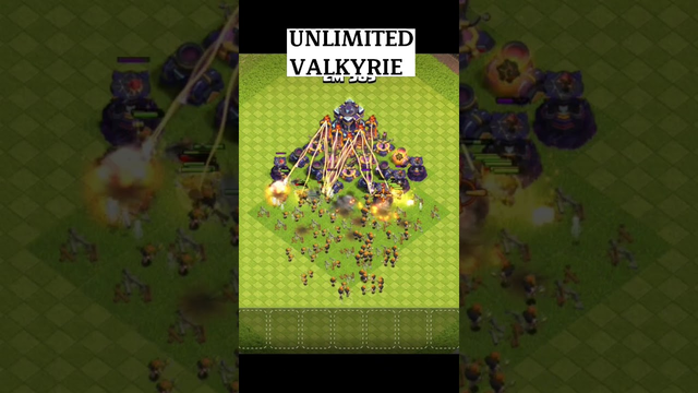 Unlimited Valkyrie CLASH OF CLANS #clashofclans