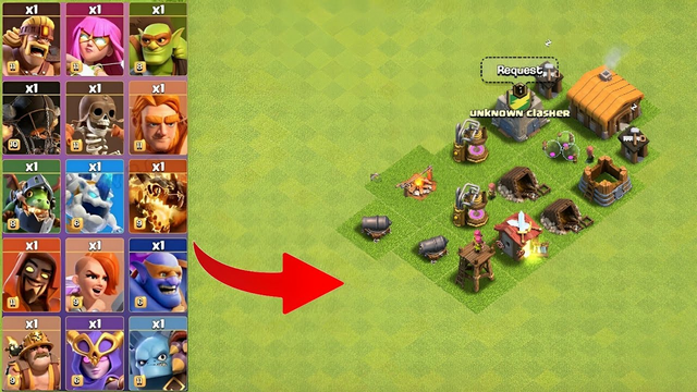 Townhall 2 vs All Super Troops | Clash Of Clans | Coc Challenge | Unknown Clasher | Who Wins!