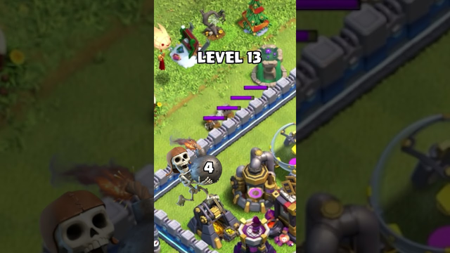 LEVEL 1 WALLBREAKER versus ALL WALLS #shorts #clashofclans #coc #clashofclansmemes