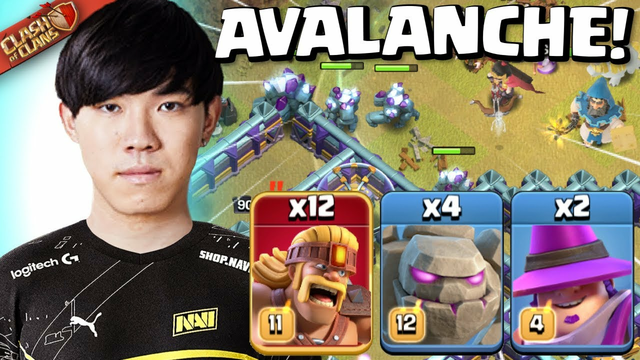 Klaus MASTERS the GOLEM AVALANCHE! INSANELY STRONG! Clash of Clans