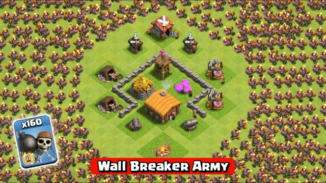 MAX Wall Breaker vs. Every Town Hall Base! Clash of Clans