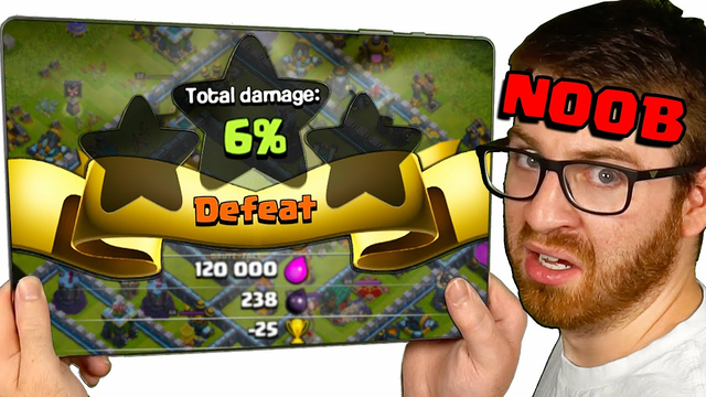 Total Noobs try to 3 Star in Clash of Clans.. it was a mistake...