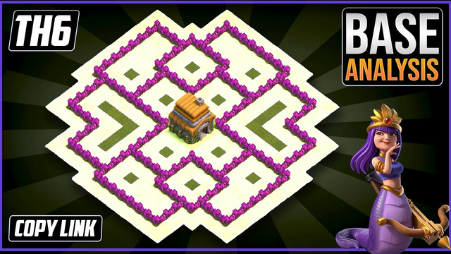 NEW BEST TH6 Hybrid/Trophy Base !! COC Town Hall 6 Hybrid Base Design Layout 2023 !! Clash of Clans