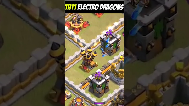 Th11 Zap Electro Dragons 2023 easy attack for 3 stars  #clashofclans #coc #3starstrategies