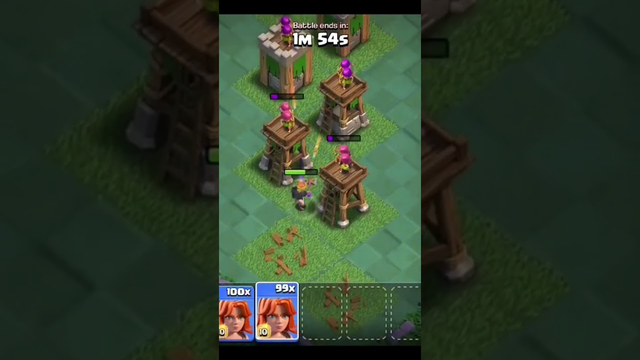 VALKRYE WS ARCHER TOWER CLASH OF CLANS #shorts #short #clashofclans #supercell