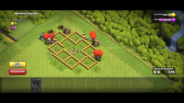 Clash of clans Level 2 Balloon find 3 star