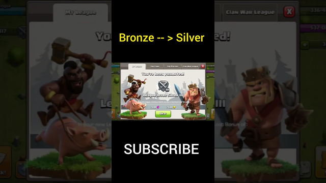 Bronze To Silver in Clash of clans